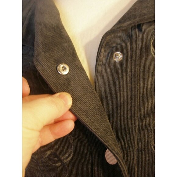 ALIA Petite Medium Long Sleeve Corduroy Jacket (w/snap closure) - Picture 8 of 8